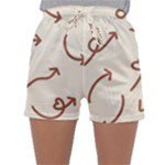 Abstract Arrow Sign Love Aesthetic Sleepwear Shorts