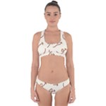 Abstract Arrow Sign Love Aesthetic Cross Back Hipster Bikini Set
