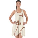 Abstract Arrow Sign Love Aesthetic Show Some Back Chiffon Dress