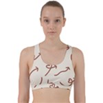 Abstract Arrow Sign Love Aesthetic Back Weave Sports Bra