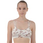 Abstract Arrow Sign Love Aesthetic Line Them Up Sports Bra