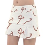 Abstract Arrow Sign Love Aesthetic Classic Tennis Skirt