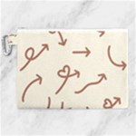 Abstract Arrow Sign Love Aesthetic Canvas Cosmetic Bag (XL)