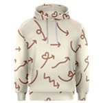 Abstract Arrow Sign Love Aesthetic Men s Overhead Hoodie