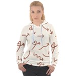 Abstract Arrow Sign Love Aesthetic Women s Overhead Hoodie