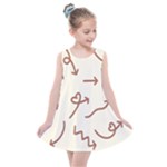 Abstract Arrow Sign Love Aesthetic Kids  Summer Dress