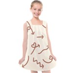 Abstract Arrow Sign Love Aesthetic Kids  Cross Back Dress