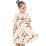 Abstract Arrow Sign Love Aesthetic Kids  Sailor Dress