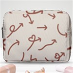 Abstract Arrow Sign Love Aesthetic Make Up Pouch (Large)