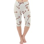 Abstract Arrow Sign Love Aesthetic Lightweight Velour Cropped Yoga Leggings
