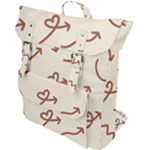Abstract Arrow Sign Love Aesthetic Buckle Up Backpack