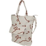 Abstract Arrow Sign Love Aesthetic Shoulder Tote Bag