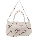 Abstract Arrow Sign Love Aesthetic Removable Strap Handbag