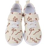 Abstract Arrow Sign Love Aesthetic Women s Velcro Strap Shoes