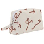 Abstract Arrow Sign Love Aesthetic Wristlet Pouch Bag (Large)