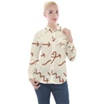 Abstract Arrow Sign Love Aesthetic Women s Long Sleeve Pocket Shirt