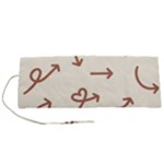 Abstract Arrow Sign Love Aesthetic Roll Up Canvas Pencil Holder (S)