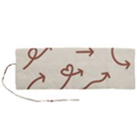 Abstract Arrow Sign Love Aesthetic Roll Up Canvas Pencil Holder (M)