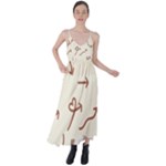 Abstract Arrow Sign Love Aesthetic Tie Back Maxi Dress
