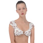 Abstract Arrow Sign Love Aesthetic Cap Sleeve Ring Bikini Top
