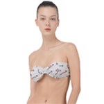 Abstract Arrow Sign Love Aesthetic Classic Bandeau Bikini Top 
