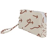 Abstract Arrow Sign Love Aesthetic Wristlet Pouch Bag (Small)