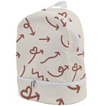 Abstract Arrow Sign Love Aesthetic Zip Bottom Backpack