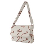Abstract Arrow Sign Love Aesthetic Full Print Messenger Bag (M)