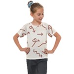 Abstract Arrow Sign Love Aesthetic Kids  Mesh Piece T-Shirt