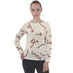 Abstract Arrow Sign Love Aesthetic Women s Long Sleeve Raglan T-Shirt
