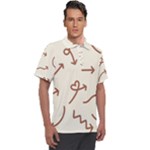Abstract Arrow Sign Love Aesthetic Men s Polo T-Shirt
