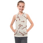 Abstract Arrow Sign Love Aesthetic Kids  Sleeveless Hoodie