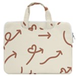 Abstract Arrow Sign Love Aesthetic MacBook Pro 13  Double Pocket Laptop Bag