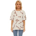Abstract Arrow Sign Love Aesthetic Oversized Basic T-Shirt