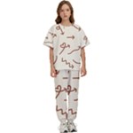 Abstract Arrow Sign Love Aesthetic Kids  T-Shirt and Pants Sports Set