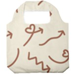 Abstract Arrow Sign Love Aesthetic Foldable Grocery Recycle Bag