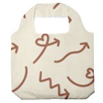 Abstract Arrow Sign Love Aesthetic Premium Foldable Grocery Recycle Bag