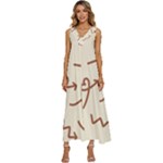 Abstract Arrow Sign Love Aesthetic V-Neck Sleeveless Loose Fit Overalls