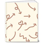 Abstract Arrow Sign Love Aesthetic 8  x 10  Hardcover Notebook