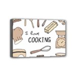I Love Cooking Baking Utensils Knife Mini Canvas 6  x 4  (Stretched)