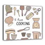 I Love Cooking Baking Utensils Knife Canvas 24  x 20  (Stretched)