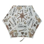 I Love Cooking Baking Utensils Knife Mini Folding Umbrellas