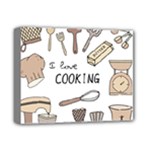 I Love Cooking Baking Utensils Knife Deluxe Canvas 14  x 11  (Stretched)