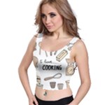 I Love Cooking Baking Utensils Knife Crop Top
