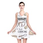 I Love Cooking Baking Utensils Knife Reversible Skater Dress