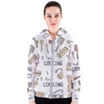 I Love Cooking Baking Utensils Knife Women s Zipper Hoodie