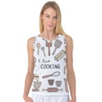 I Love Cooking Baking Utensils Knife Women s Basketball Tank Top