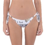 I Love Cooking Baking Utensils Knife Reversible Bikini Bottoms