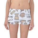 I Love Cooking Baking Utensils Knife Reversible Boyleg Bikini Bottoms