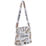 I Love Cooking Baking Utensils Knife Zipper Messenger Bag